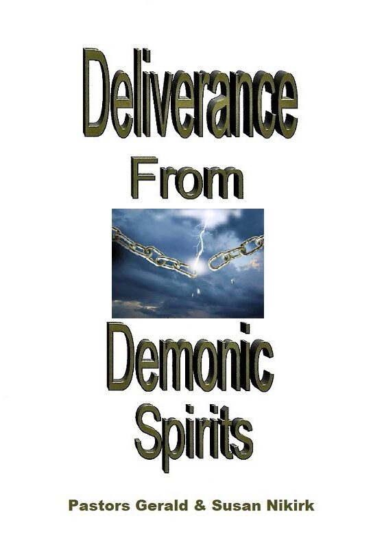 A book cover with the title of deliverance from demonic spirits.